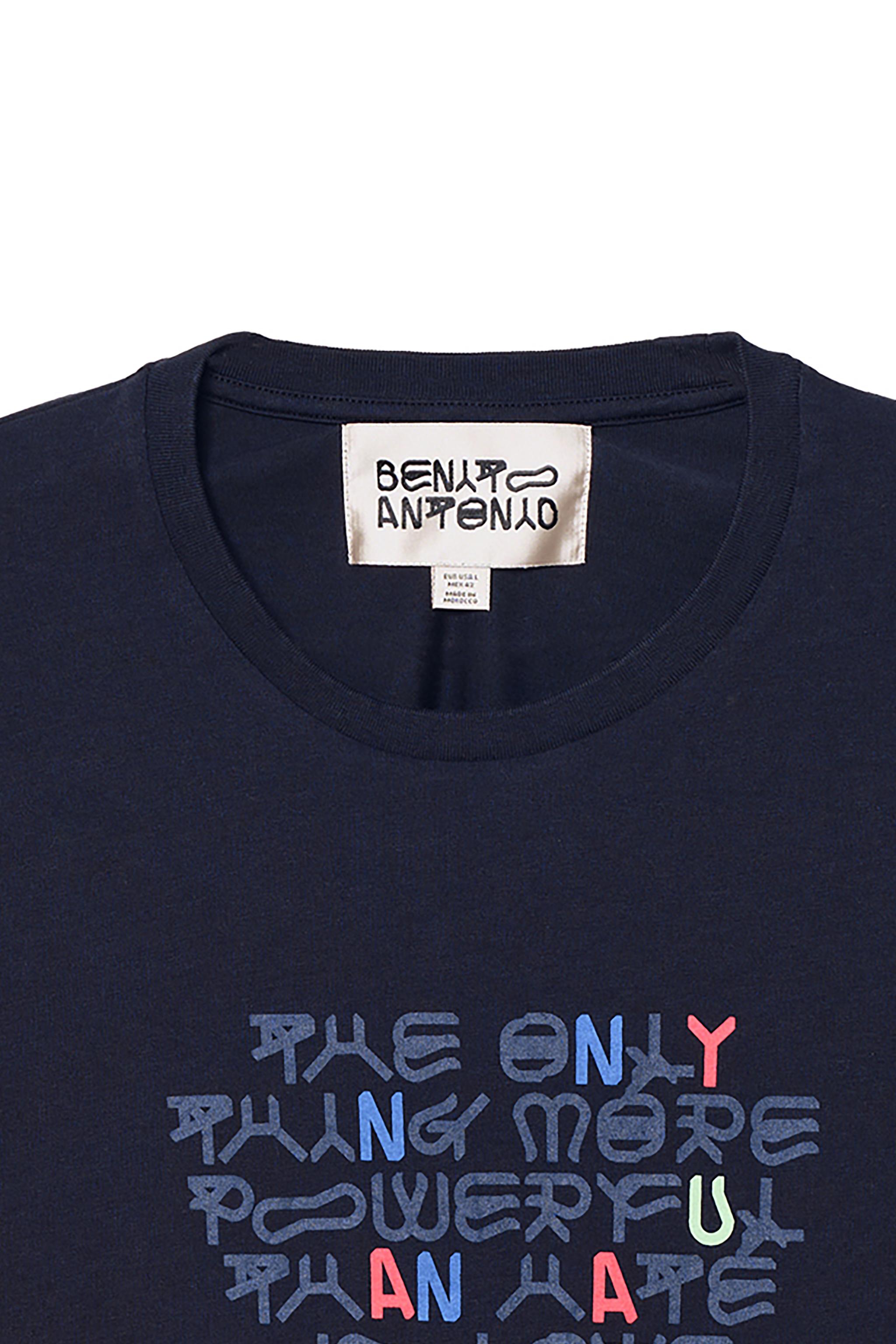 T-SHIRT COURT FIT INSCRIPTION AMOUR